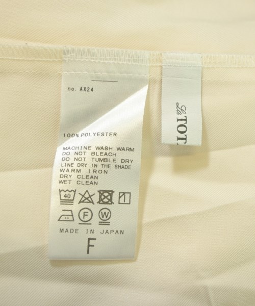 La TOTALITE（ラトータリテ）ブラウス 白 サイズ:F レディース/2200652219029