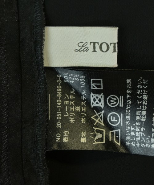 La TOTALITE（ラトータリテ）ブラウス 黒 サイズ:-(XL位) レディース/2200709178033