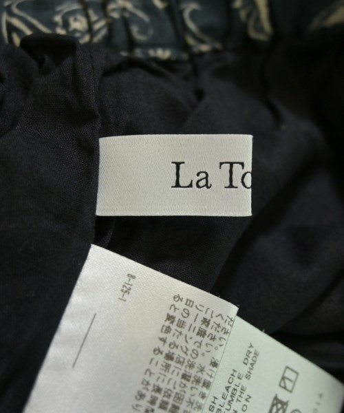 La TOTALITE（ラトータリテ）ひざ丈スカート 紺 サイズ:38(M位) レディース/2200716695035
