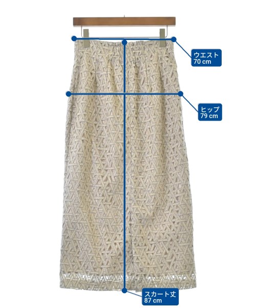 La TOTALITE（ラトータリテ）ロング・マキシ丈スカート ベージュ サイズ:40(M位) レディース/2200649978052