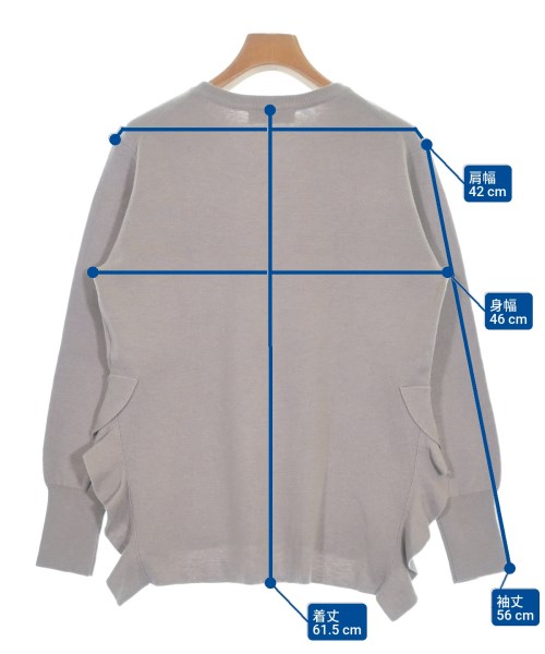 La TOTALITE（ラトータリテ）ニット・セーター グレー サイズ:F レディース/2200642975010