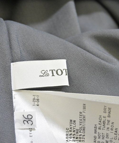La TOTALITE（ラトータリテ）ロング・マキシ丈スカート グレー サイズ:36(S位) レディース/2200650864047
