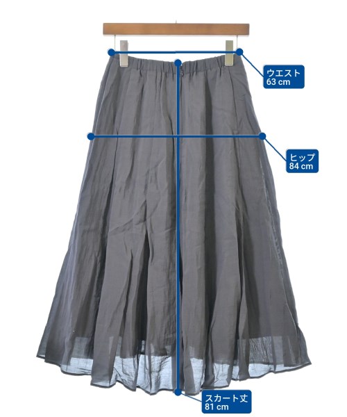 La TOTALITE（ラトータリテ）ロング・マキシ丈スカート グレー サイズ:36(S位) レディース/2200650864047