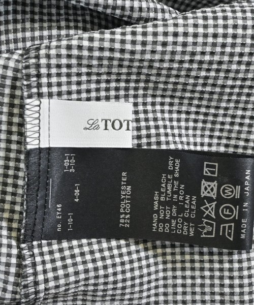 La TOTALITE（ラトータリテ）ブラウス 黒 サイズ:-(M位) レディース/2200654149010