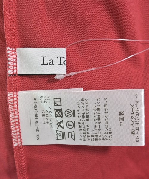 La TOTALITE（ラトータリテ）ブラウス 赤 サイズ:F レディース/2200707315065