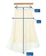 La TOTALITE（ラトータリテ）ロング・マキシ丈スカート 白 サイズ:36(S位) レディース/2200658372148