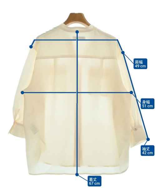 La TOTALITE（ラトータリテ）ブラウス 白 サイズ:F レディース/2200665364051