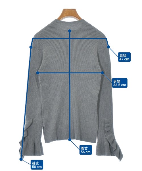 La TOTALITE（ラトータリテ）ニット・セーター グレー サイズ:F レディース/2200667133020