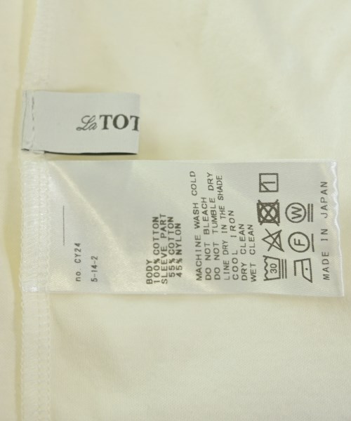 La TOTALITE（ラトータリテ）Tシャツ・カットソー 白 サイズ:-(M位) レディース/2200666520036