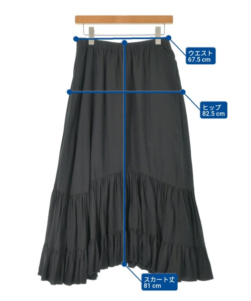 La TOTALITE（ラトータリテ）ロング・マキシ丈スカート 黒 サイズ:38(M位) レディース/2200666520241