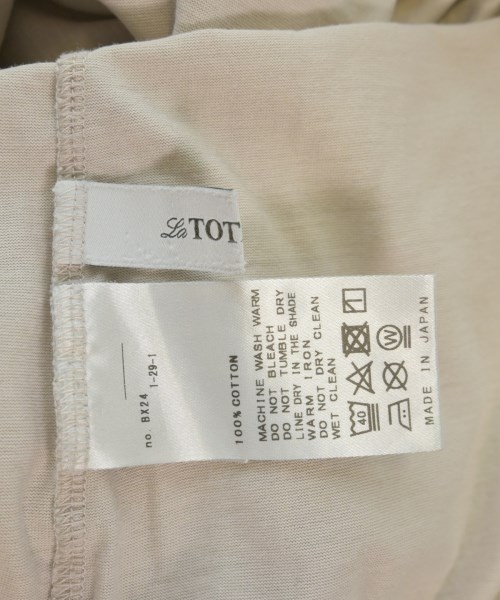 La TOTALITE（ラトータリテ）Tシャツ・カットソー ベージュ サイズ:-(M位) レディース/2200683516203