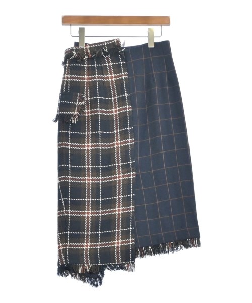 AULA（アウラ）ひざ丈スカート 紺 サイズ:1(S位) レディース/2200662145073