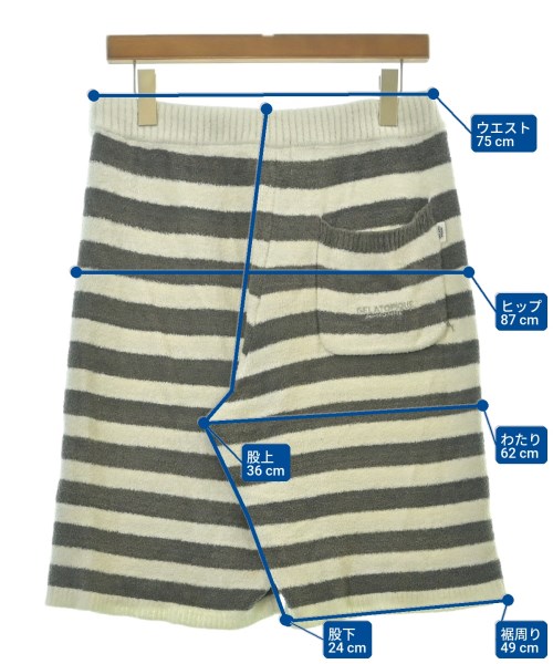 gelato pique HOMME（ジェラート　ピケ　オム）ショートパンツ 白 サイズ:M メンズ/2200612721111