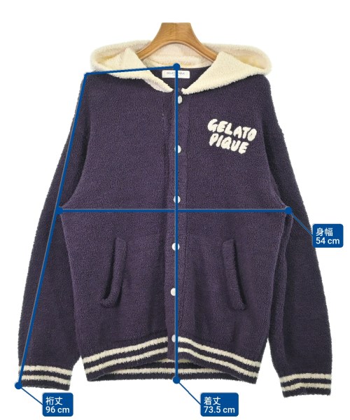 gelato pique HOMME（ジェラート　ピケ　オム）パーカー 紫 サイズ:M メンズ/2200700958061