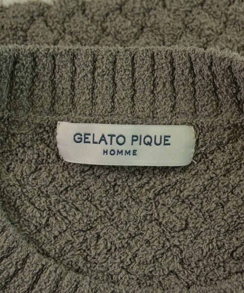gelato pique HOMME（ジェラート　ピケ　オム）ニット・セーター グレー サイズ:L メンズ/2200657804053