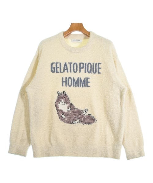 gelato pique HOMME(ジェラート　ピケ　オム)スウェット 白 サイズ:L/2200661442074