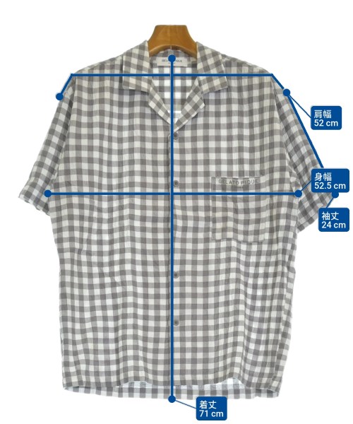 gelato pique HOMME（ジェラート　ピケ　オム）カジュアルシャツ グレー サイズ:M メンズ/2200640893064