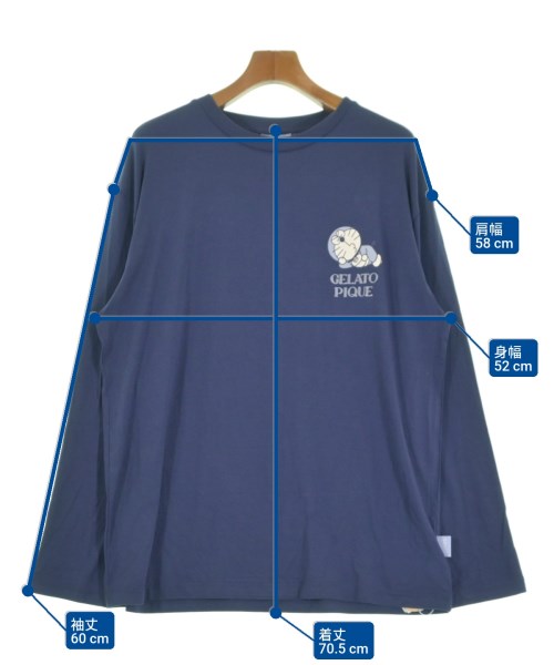 gelato pique HOMME（ジェラート　ピケ　オム）Tシャツ・カットソー 紺 サイズ:L メンズ/2200670572083
