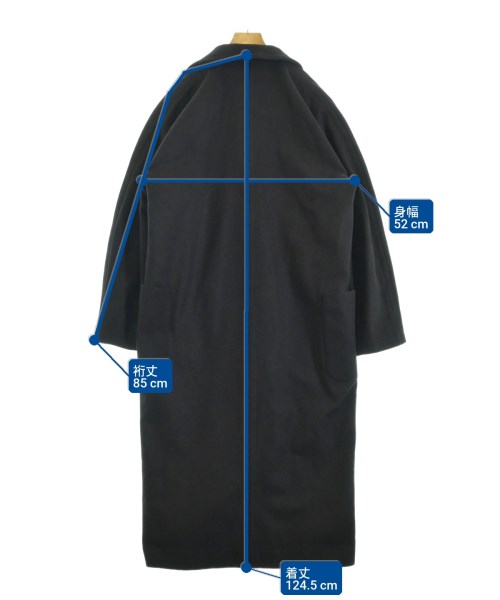 BASISBROEK（バシスブローク）チェスターコート 黒 サイズ:1(S位) レディース/2200658122231