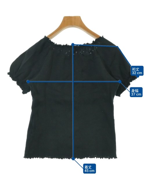 UNIVERVAL MUSE（ユニバーバルミューズ）Tシャツ・カットソー 黒 サイズ:-(L位) レディース/2200654996072