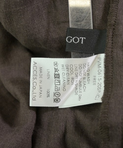 PARIGOT（パリゴ）シャツワンピース 茶 サイズ:F レディース/2200617989035