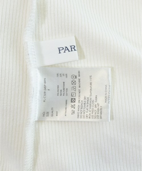 PARIGOT（パリゴ）タンクトップ 白 サイズ:F レディース/2200670804306