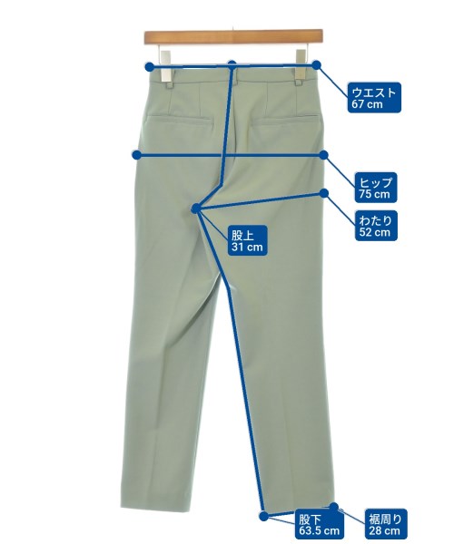 PARIGOT（パリゴ）スラックス 緑 サイズ:34(XS位) レディース/2200647600023