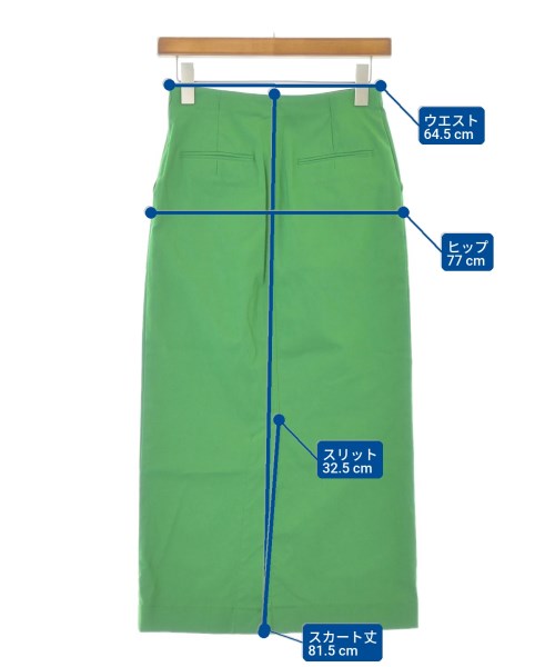 PARIGOT（パリゴ）ロング・マキシ丈スカート 緑 サイズ:36(S位) レディース/2200647600030
