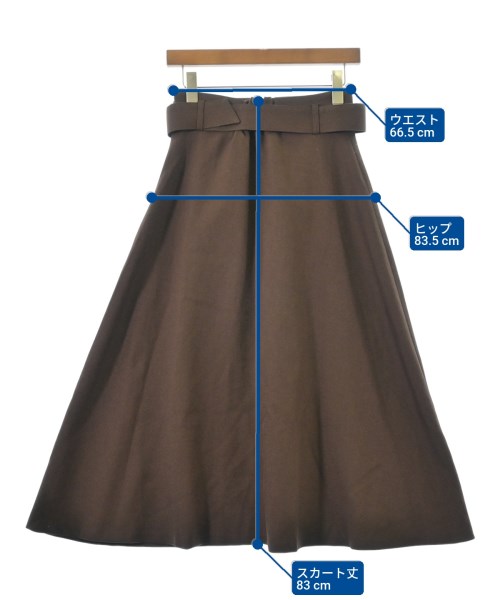 PARIGOT（パリゴ）ロング・マキシ丈スカート 茶 サイズ:36(S位) レディース/2200669385045