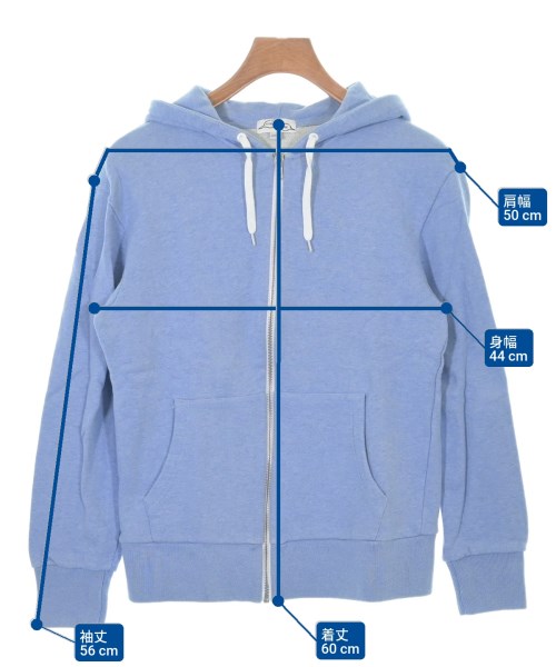 KITSUNE TEE（キツネティー）パーカー 青 サイズ:S メンズ/2200632927852