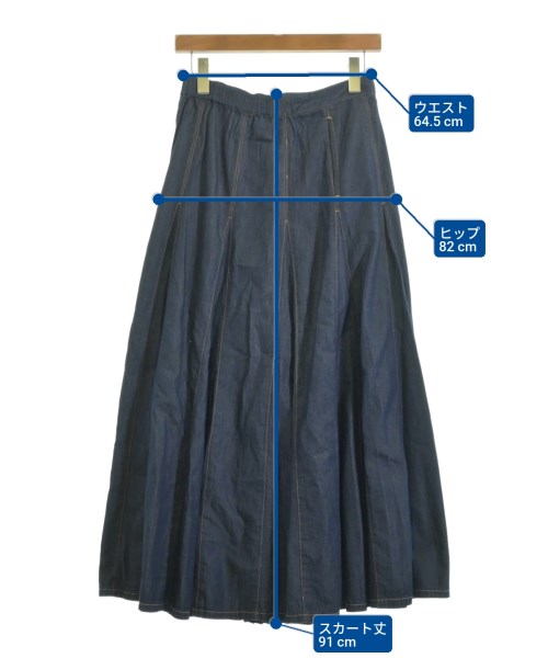 Brahmin（ブラーミン）ロング・マキシ丈スカート 紺 サイズ:38(M位) レディース/2200614513011