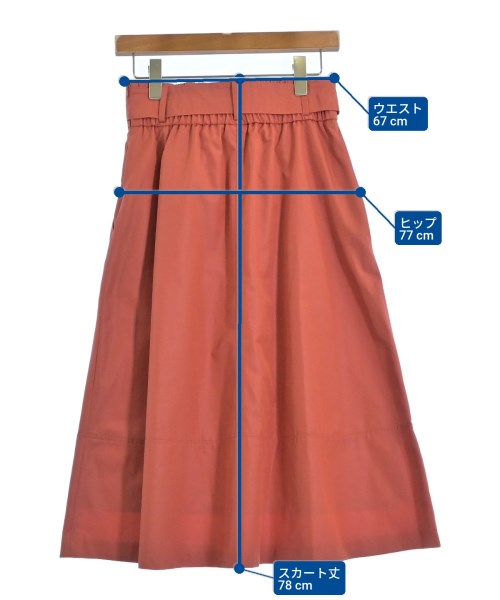 Brahmin（ブラーミン）ロング・マキシ丈スカート 赤 サイズ:38(M位) レディース/2200677083056