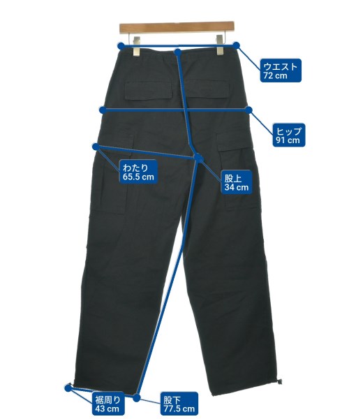 BRANDY MELVILLE（ブランディーメルビル）カーゴパンツ 黒 サイズ:160/84A(L位) レディース/2200640658137