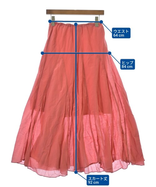 CP SHADES（シーピーシェイズ）ロング・マキシ丈スカート 赤 サイズ:XS レディース/2200638766240