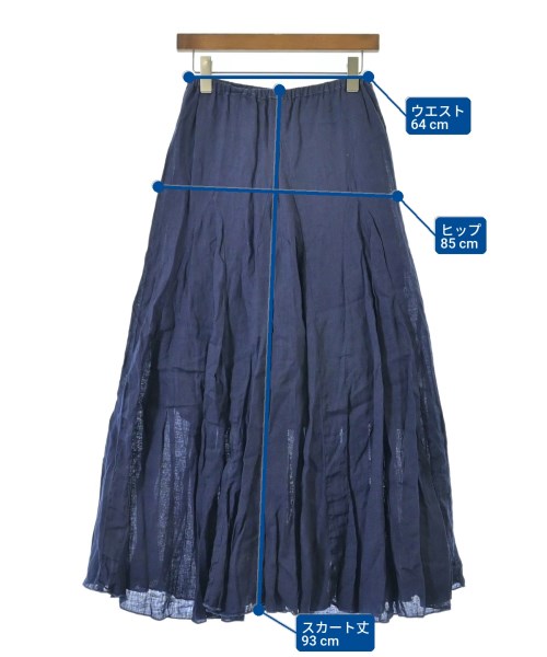 CP SHADES（シーピーシェイズ）ロング・マキシ丈スカート 紺 サイズ:XS レディース/2200623093047