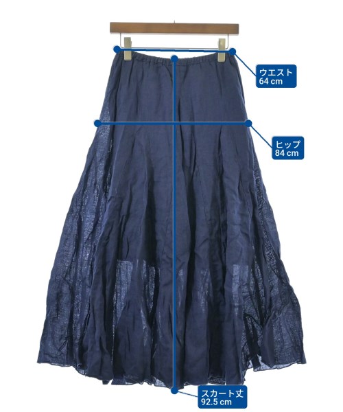 CP SHADES（シーピーシェイズ）ロング・マキシ丈スカート 紺 サイズ:XS レディース/2200631135029