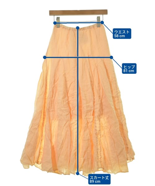 CP SHADES（シーピーシェイズ）ロング・マキシ丈スカート オレンジ サイズ:XS レディース/2200631142171