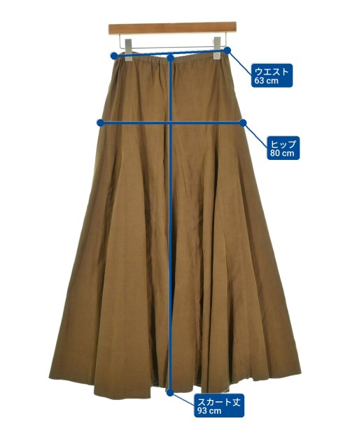 CP SHADES（シーピーシェイズ）ロング・マキシ丈スカート カーキ サイズ:XS レディース/2200674452091