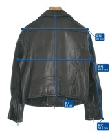 DOMENICO+SAVIO（ドメニコアンドサビオ）ライダース 黒 サイズ:36(S位) レディース/2200623191019