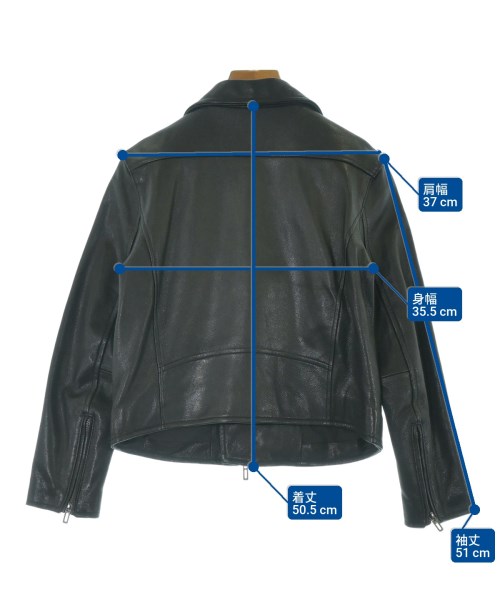 DOMENICO+SAVIO（ドメニコアンドサビオ）ライダース 黒 サイズ:36(S位) レディース/2200664335014