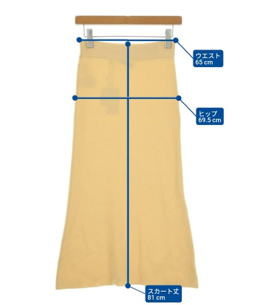 EQUIPMENT（エキプモン）ロング・マキシ丈スカート 黄 サイズ:XS レディース/2200631142898