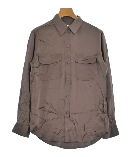 EQUIPMENT(エキプモン)カジュアルシャツ 茶 サイズ:XS/2200631143512