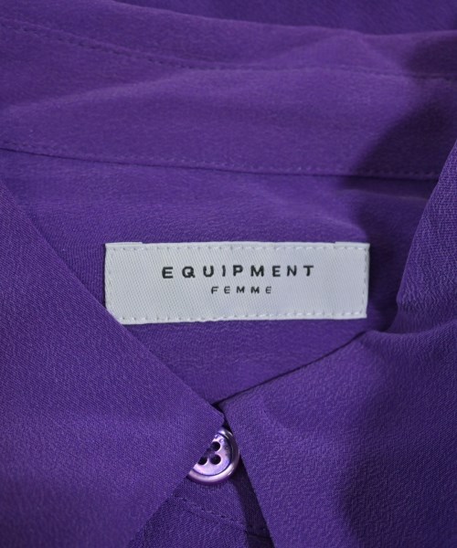 EQUIPMENT（エキプモン）カジュアルシャツ 紫 サイズ:XS レディース/2200631145929