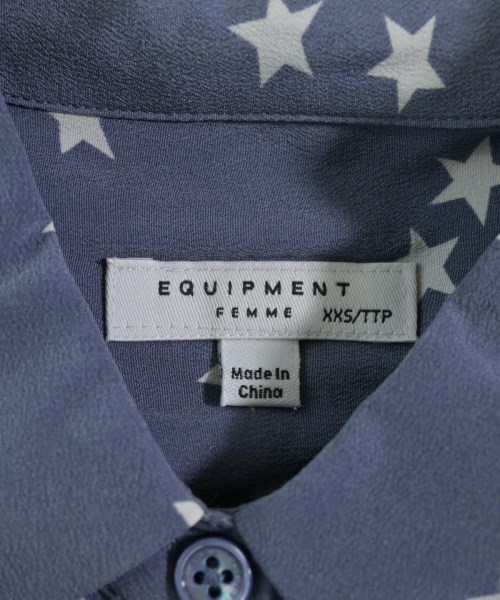 EQUIPMENT（エキプモン）カジュアルシャツ 青 サイズ:XXS レディース/2200631145967
