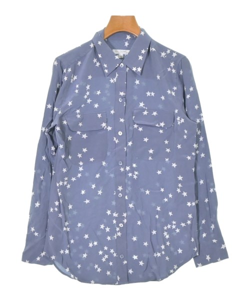 EQUIPMENT(エキプモン)カジュアルシャツ 青 サイズ:XS/2200631145974