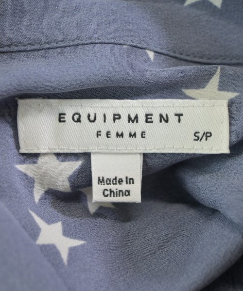EQUIPMENT（エキプモン）カジュアルシャツ 青 サイズ:S レディース/2200631145981