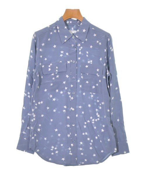 EQUIPMENT(エキプモン)カジュアルシャツ 青 サイズ:XS/2200631146025