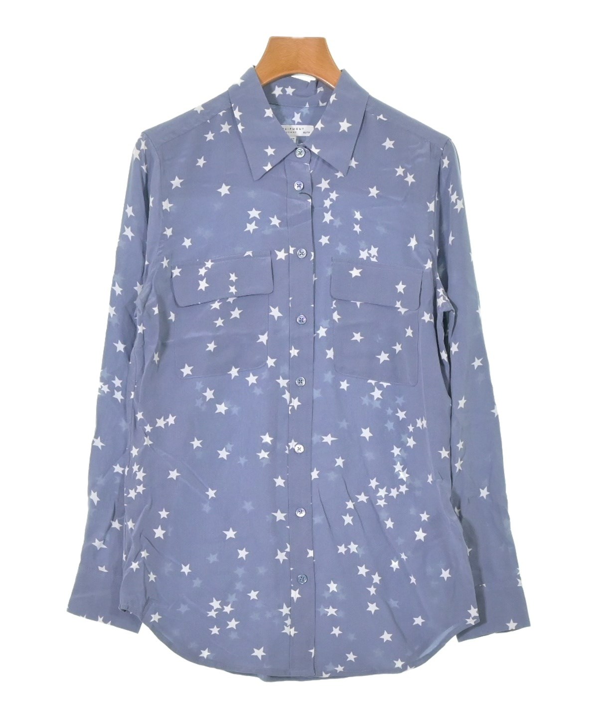 EQUIPMENT（エキプモン）カジュアルシャツ 青 サイズ:XS レディース