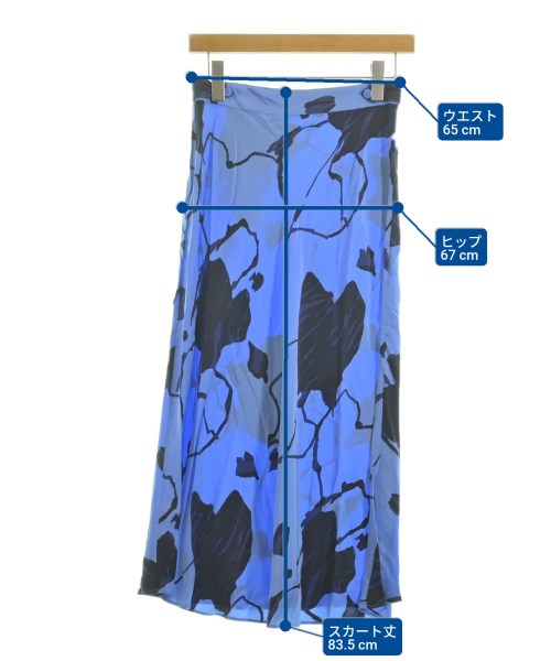 EQUIPMENT（エキプモン）ロング・マキシ丈スカート 青 サイズ:0(XS位) レディース/2200631148043