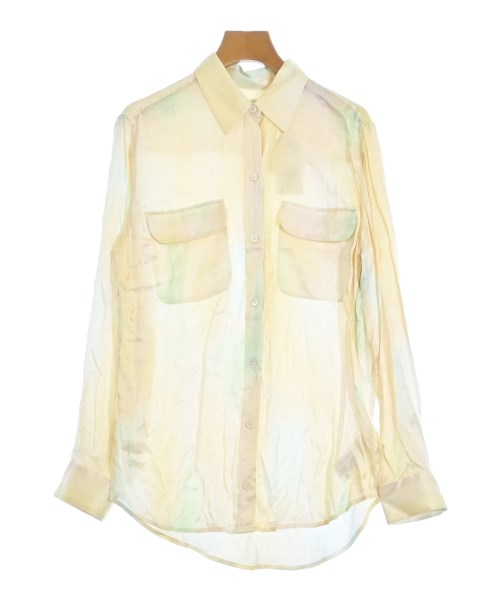 EQUIPMENT(エキプモン)カジュアルシャツ 黄 サイズ:S/2200631150558
